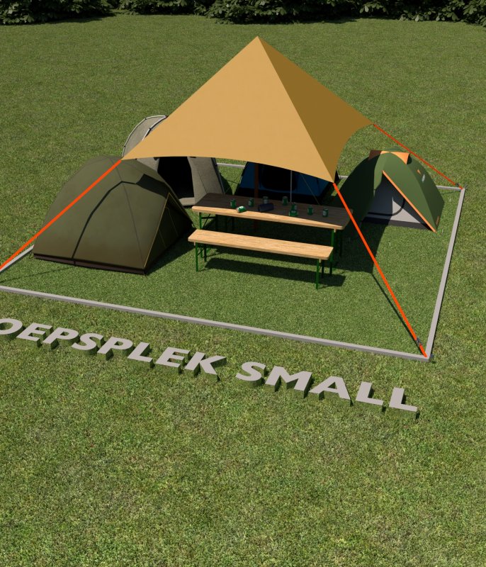 Groepscampingplek Small