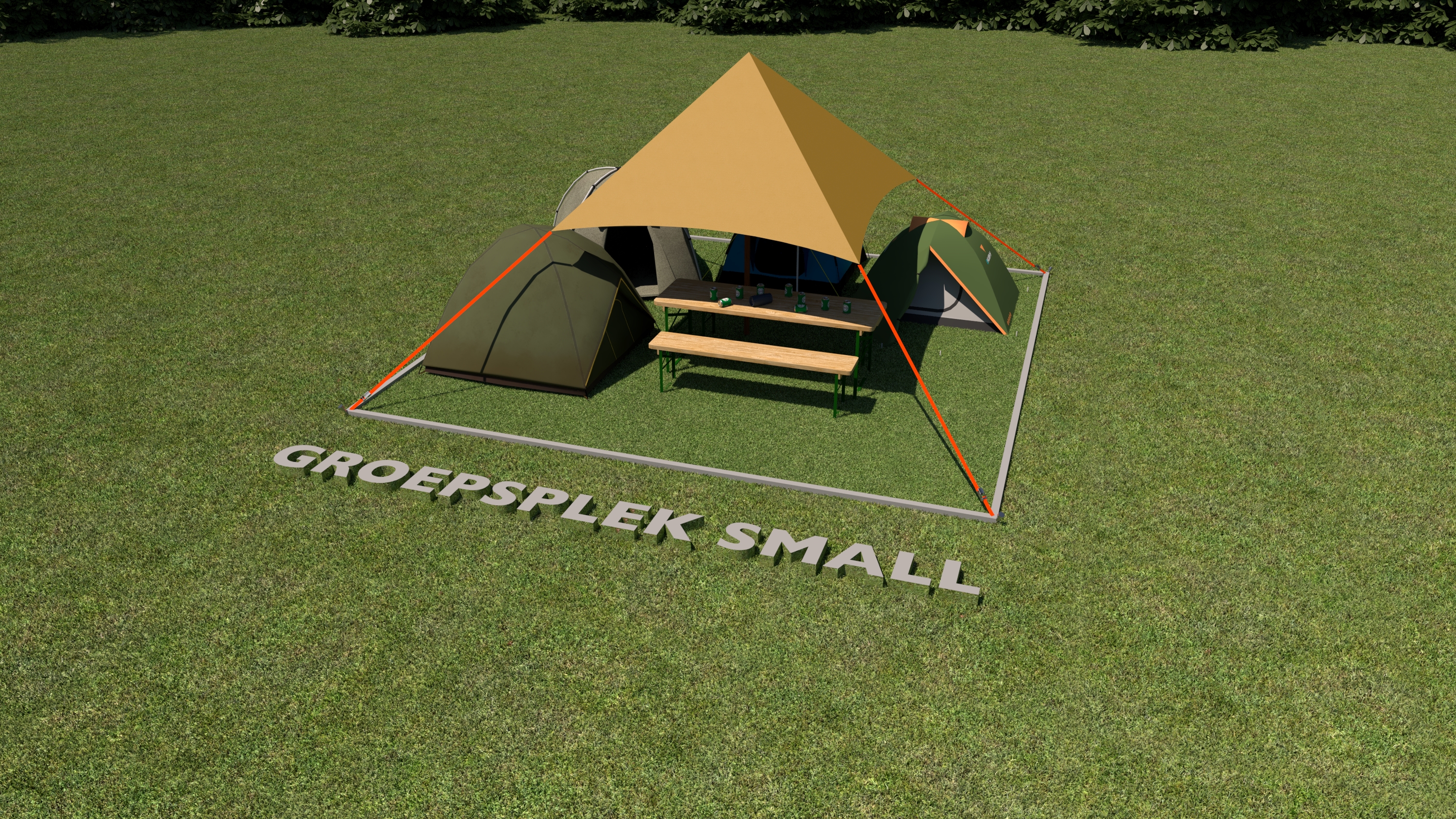 Groepscampingplek Small