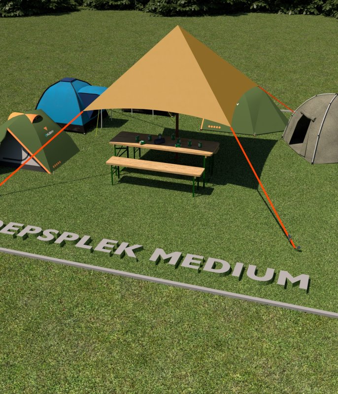 Groepscampingplek Medium